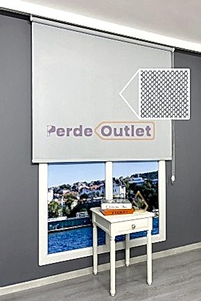 Gri Sun Screen Stor Perde