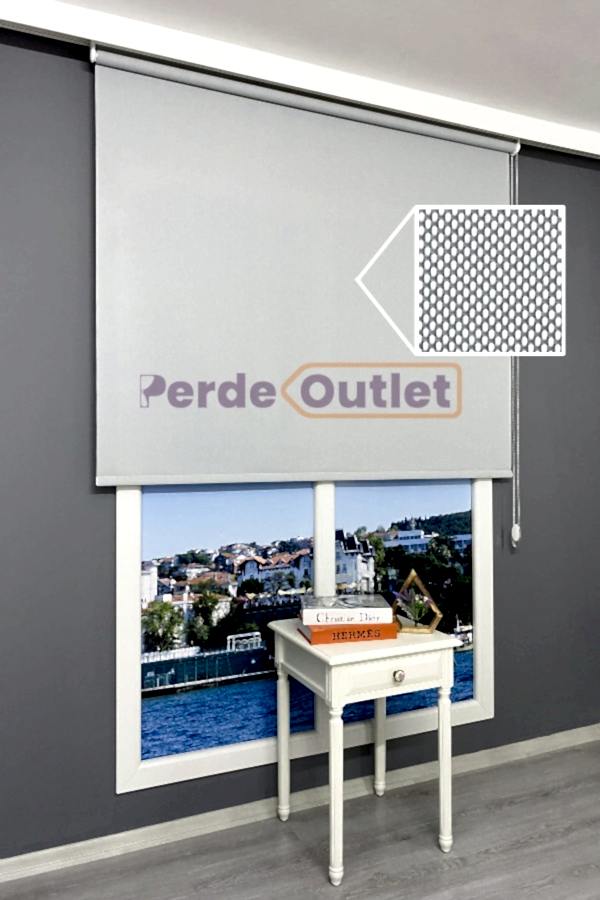 Gri Screen Stor Perde