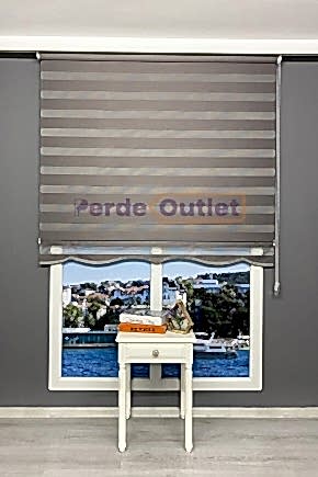 Gri Antrasit Düz Zebra Perde